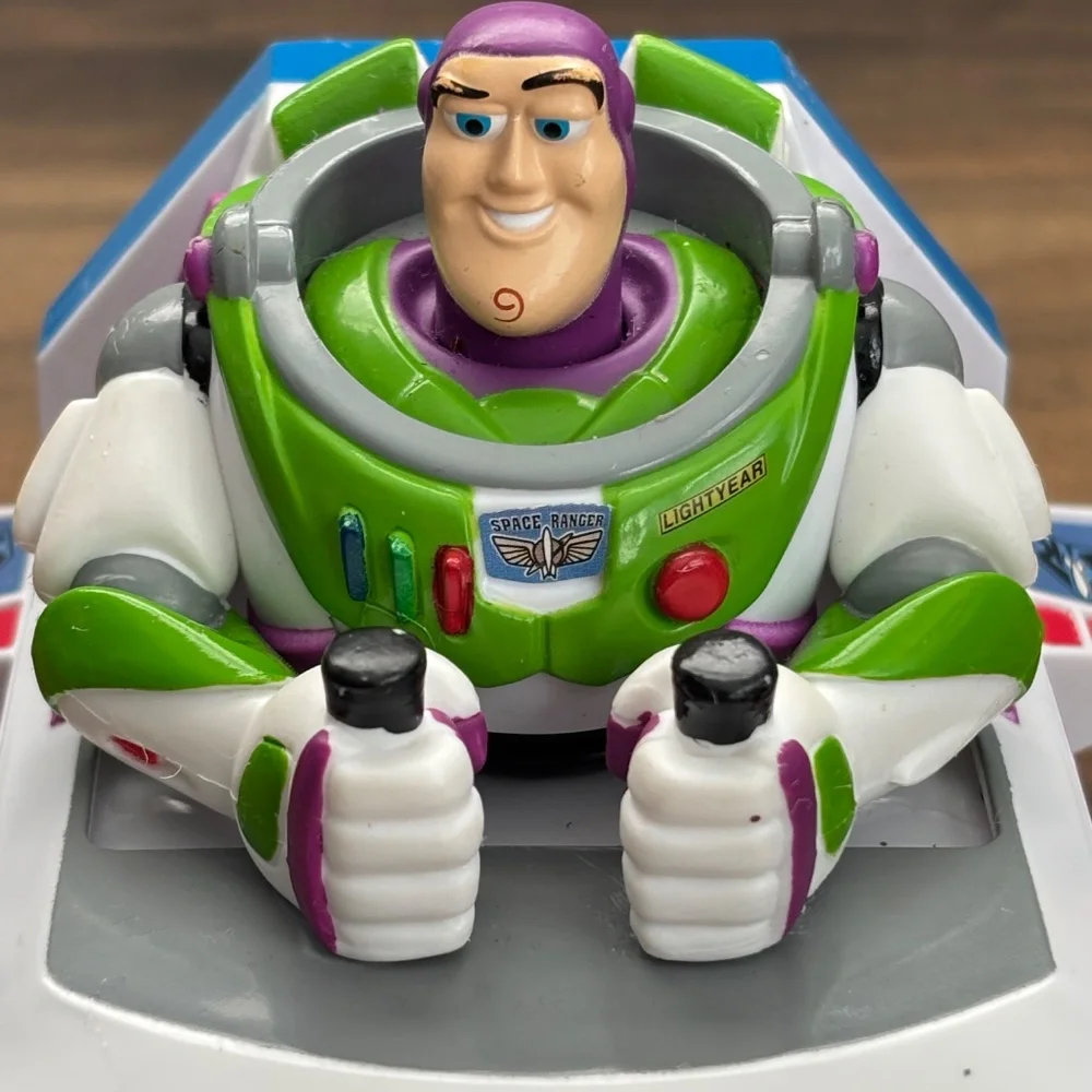 DISNEY Parks Pixar Toy Story BUZZ LIGHTYEAR Pull Back Vehicle Car Spaceship Toy
